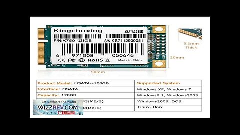 Kingchuxing SSD MSATA SATA 64GB 128GB 256GB 512GB Internal Solid State Drive Review