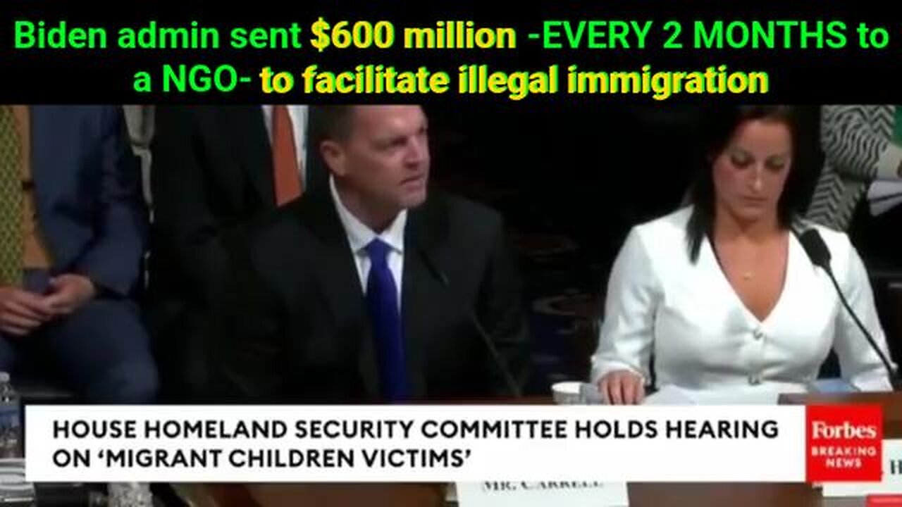 Biden sent $600 million -EVERY 2 MONTHS to a NGO- to facilitate illegal immigration