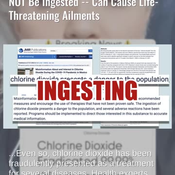 Fact Check: Chlorine Dioxide Is Bleach-Like Chemical And Should NOT Be Ingested -- Can Kill You