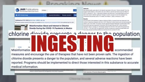 Fact Check: Chlorine Dioxide Is Bleach-Like Chemical And Should NOT Be Ingested -- Can Kill You