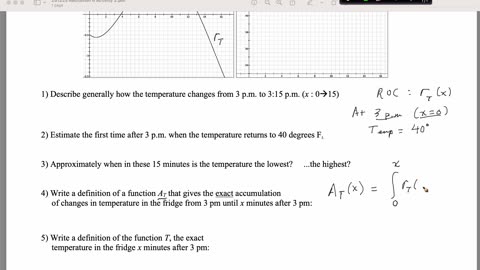 MAT 270 Fri Feb 26: Integral Accumulation Functions Practice