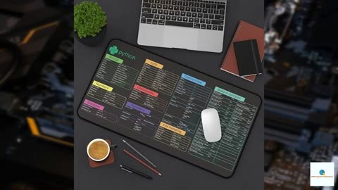 Python Cheat Sheet Desk Mat