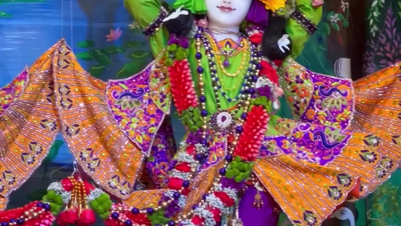 Deity darshan at Iskcon Chennai, India January 2025