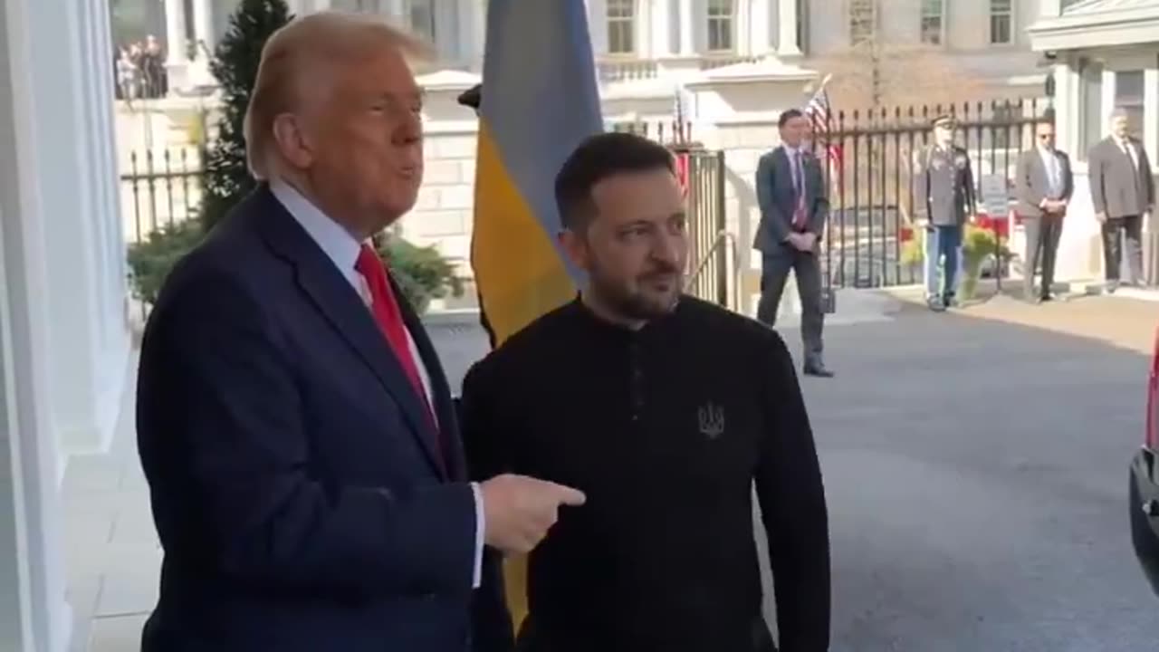 President Trump tells Zelensky, You're all dressed up todayPre