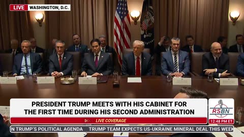 WATCH: President Trump Participates in First Cabinet Meeting - 2/26/25