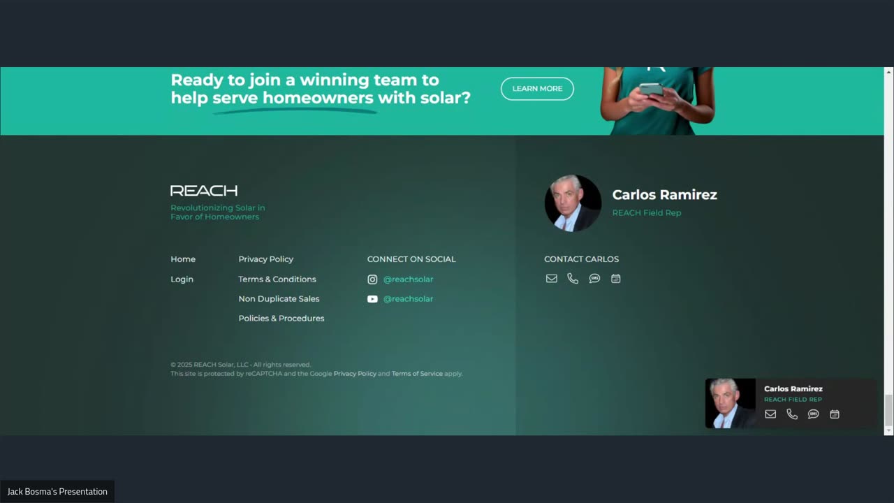 The REACH Solar Profile Discussion With Mr. Carlos Ramirez 3