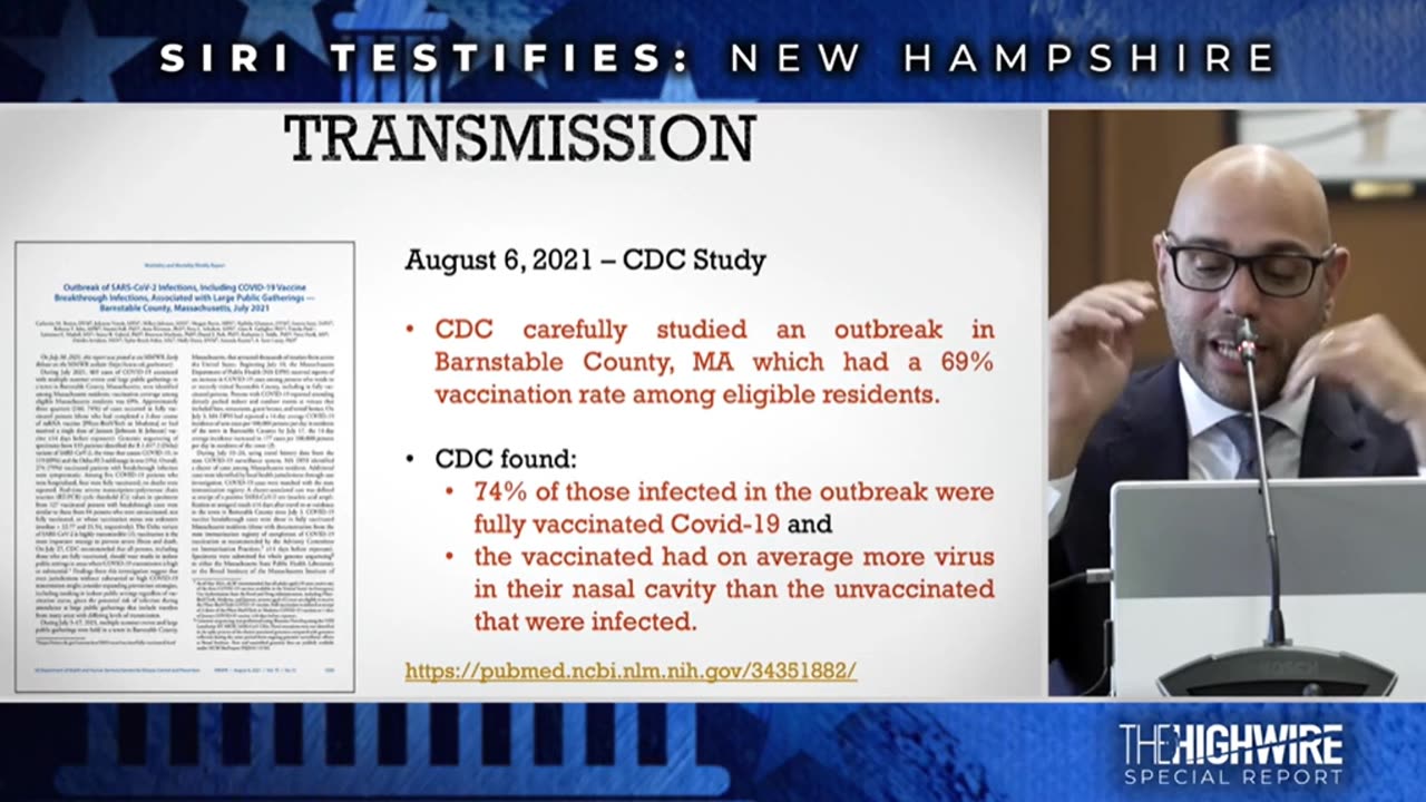 Aaron Siri Testifying to New Hampshire on Vaccine Corruption