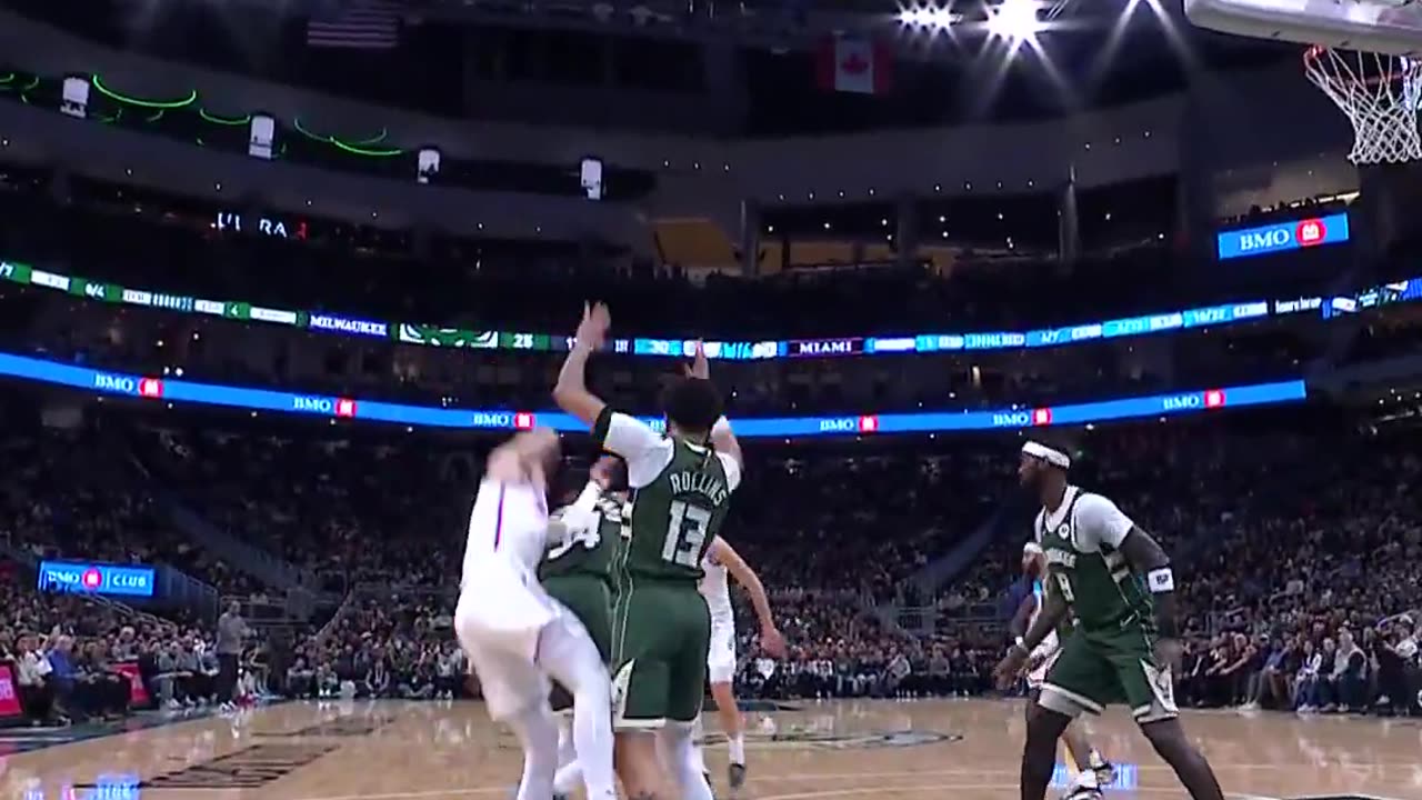 Giannis with the MONSTER BLOCK! 🚫 #Bucks #NBA