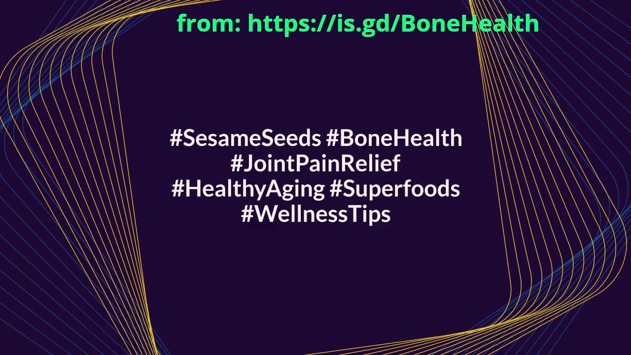 Sesame Seeds: The Superfood for Strong Bones & Better Health!