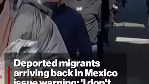 Illegals are now arriving back in Mexico after being deported from the US.