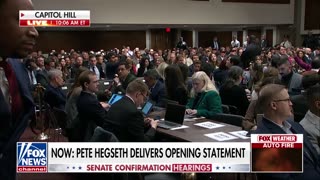 WATCH: Hecklers removed from Pete Hegseth's confirmation hearing