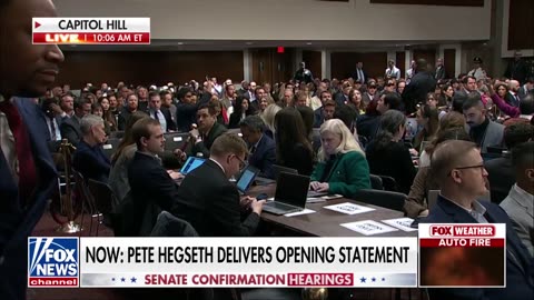 WATCH: Hecklers removed from Pete Hegseth's confirmation hearing