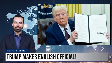 🚨 TRUMP’S BIG MOVE: ENGLISH IS NOW OFFICIAL!🔥