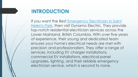 Best Emergency Electrician in Saint Helen's Park