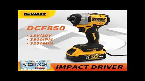 dewalt DCF850 hammer drill 20V Impact Driver 205NM Brushless Motor Cordless Rechargable Review