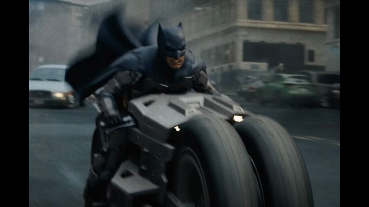 Batman Motorcycle Chase - Zack Snyder Style