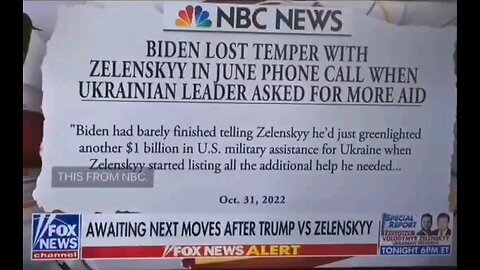 Joe Biden also lost his temper with Zelensky and guess what? NOBODY LOST THEIR MINDS!