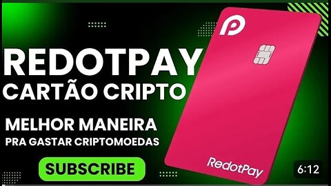 REDOTPAY - CARTÃO CRIPTO - O JEITO MAIS FÁCIL PARA GASTAR CRIPTOMOEDAS