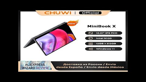 CHUWI MiniBook X Laptop Tablet 2 In 1 Intel N100 /N5100 10.51" Review