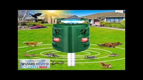 Solar Animal Repeller 360°Ultrasonic Animal Repeller Cat Repellent Outdoor Dog Repellent Review