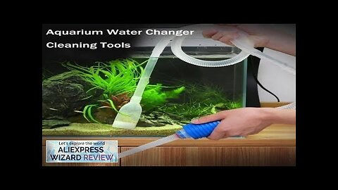 Aquarium Fish Tank Water Pump Vacuum Siphon Gravel Cleaner Tool Review