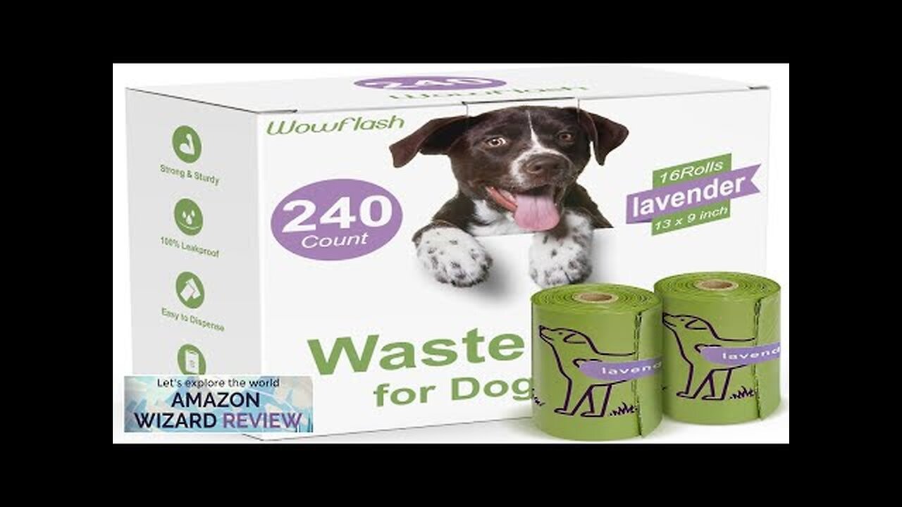 240 Count 13” x 9” Dog Poop Bags Rolls Leakproof Strong Review