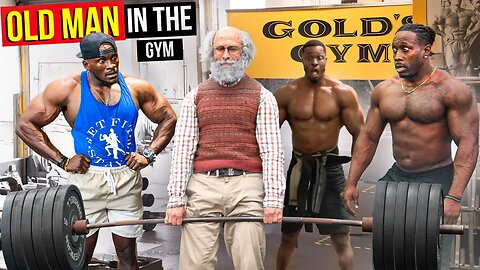 Old Man Shocks Everyone at Gold's Gym | Anatoly Powerlifting Prank"