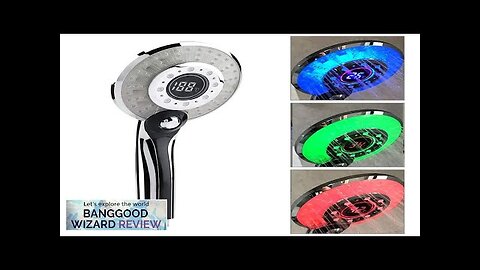 Bakeey LED Light LCD Display Third Gear Water Flow Self Illumination Temperature Review