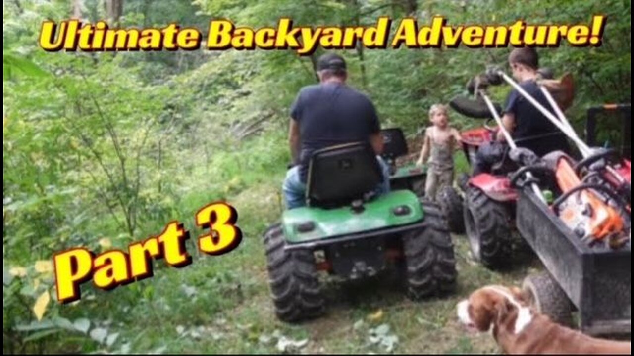 Ultimate Backyard Adventure PART 3 Extreme Trail Clearing!