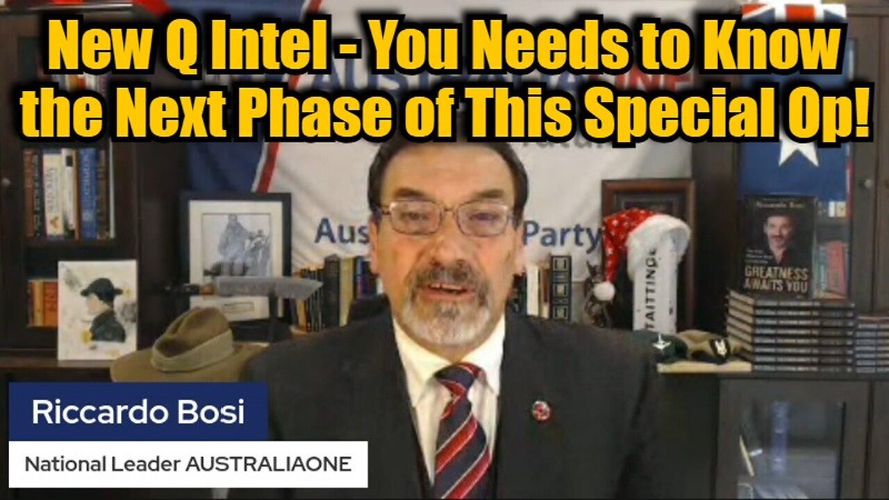 Lt. Col. Riccardo Bosi - New Q Intel - You Needs to Know the Next Phase of This Special Op!