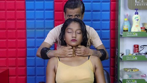 Intense Head Massage & Hair Scratching for Sleep _ Neck & Spine Cracking _ Body & Back Massage ASMR