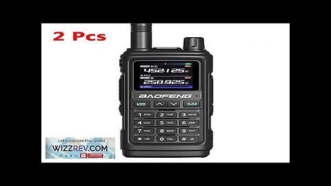 2Pcs Black Baofeng UV-17 Pro GPS Handheld Walkie Talkie Six Bands Wireless Review