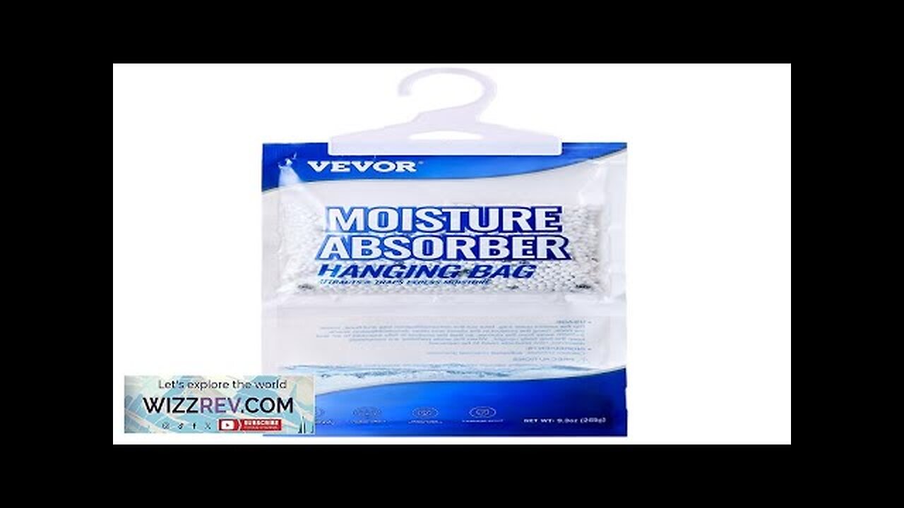 Hanging Moisture Absorber 10 Packs 9.3 oz Fragrance Free Dehumidifier Bags Review