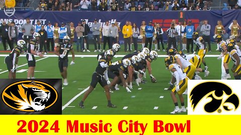 Iowa vs #19 Missouri Football Game Highlights, 2024 Music City Bowl