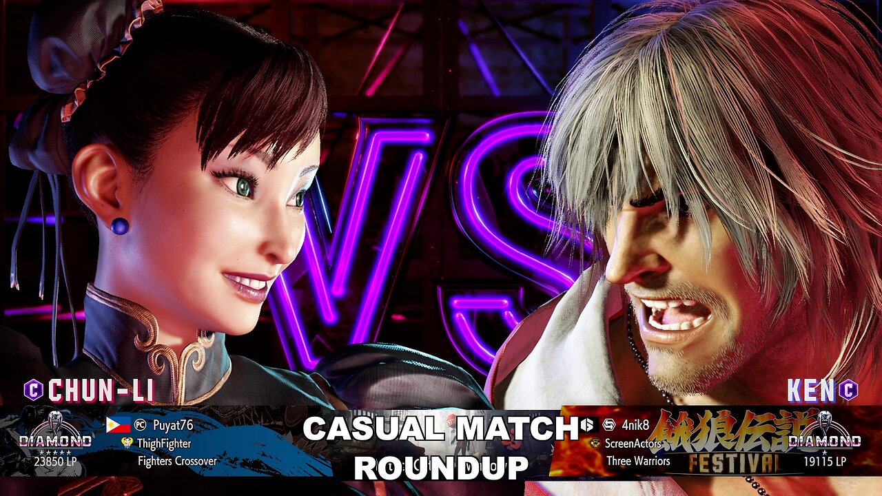 Kuya Kalbo SF6 Casual Match Roundup. Chun Li 4 star Diamond Rank [Hori Fight Stick]