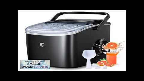 Ice Maker Countertop Portable Ice Machine 9 Cubes in 6 Mins 26lbs Review