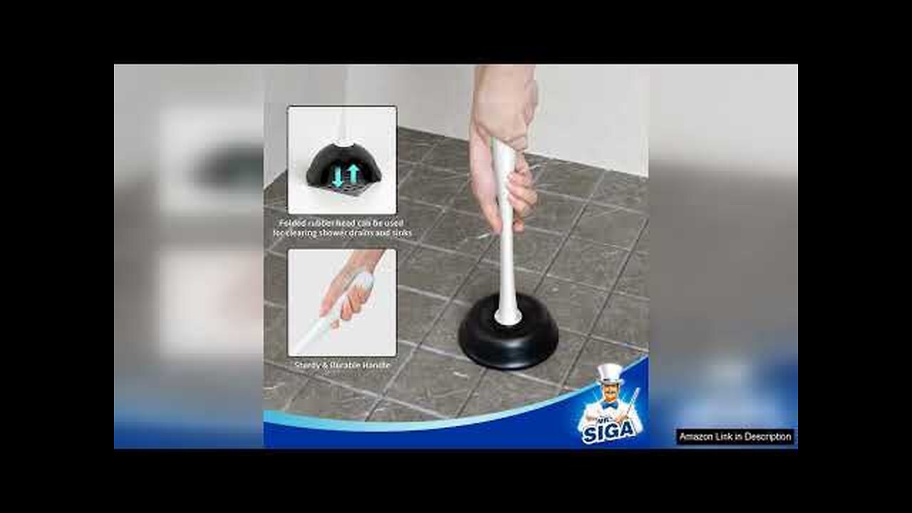 MR.SIGA Toilet Plunger and Bowl Brush Combo for Bathroom Cleaning White 2 Review