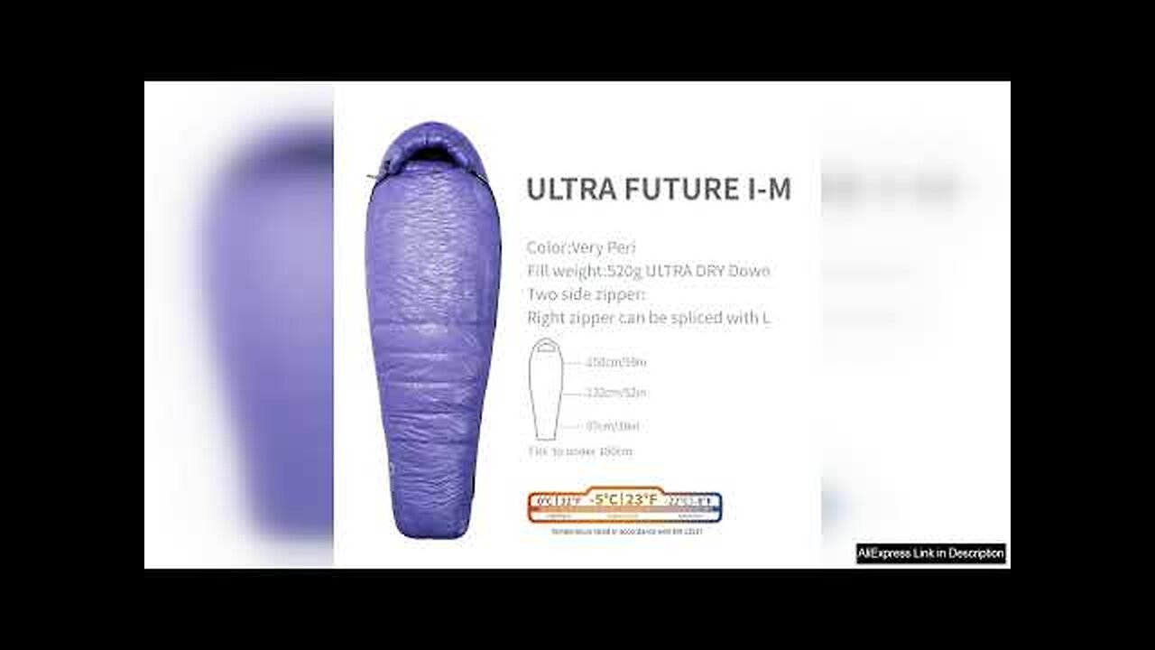 AEGISMAX 10D 800FP Ultra Dry Down Sleeping Bag Thicken Winter Ultralight Sleeping Review