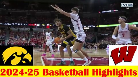 Iowa vs Wisconsin Basketball Game Highlights 1 3 2025