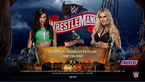 WWE 2k24 Aj Lee vs Charlotte Flair