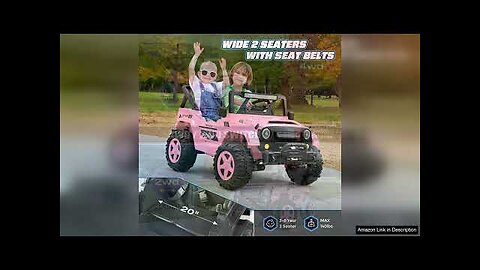 Hikole 2 Seater Kids Ride on Jeep with Remote Control 24Volt Battery Review