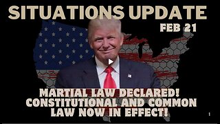 Situation Update- Martial Law Declared! Constitutional and Common Law Now in Effect!!! Feb 21