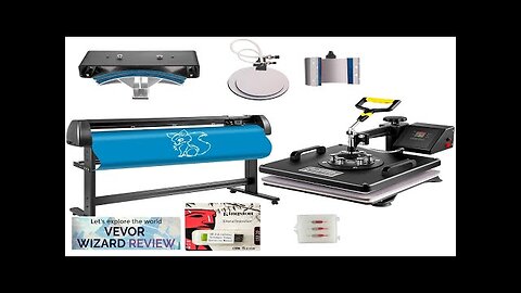 15"x15" Heat Press 6 In 1 Sublimation Machine + 53" Vinyl Cutter/plotter Review