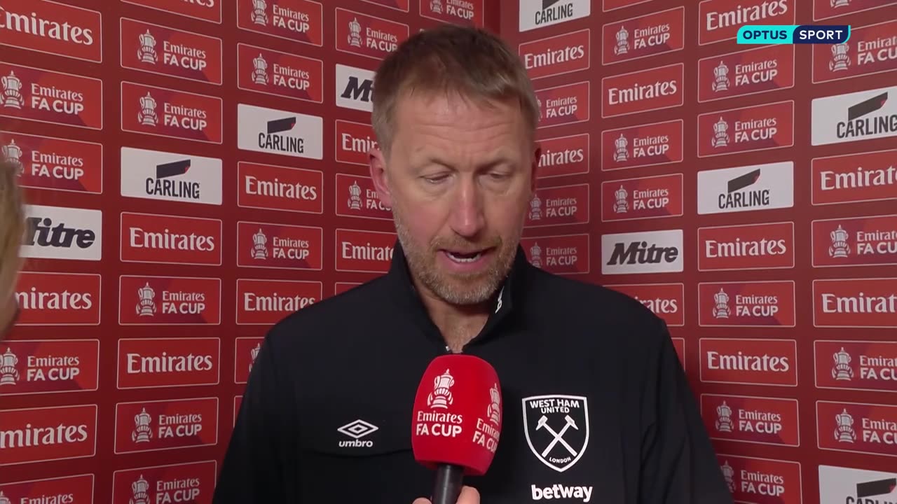 'It didn't look like a corner to me...' | Graham Potter reacts after West Ham knocked out of FA Cup