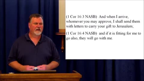 1 Cor 16 – Their collections of gifts was not necessarily money.