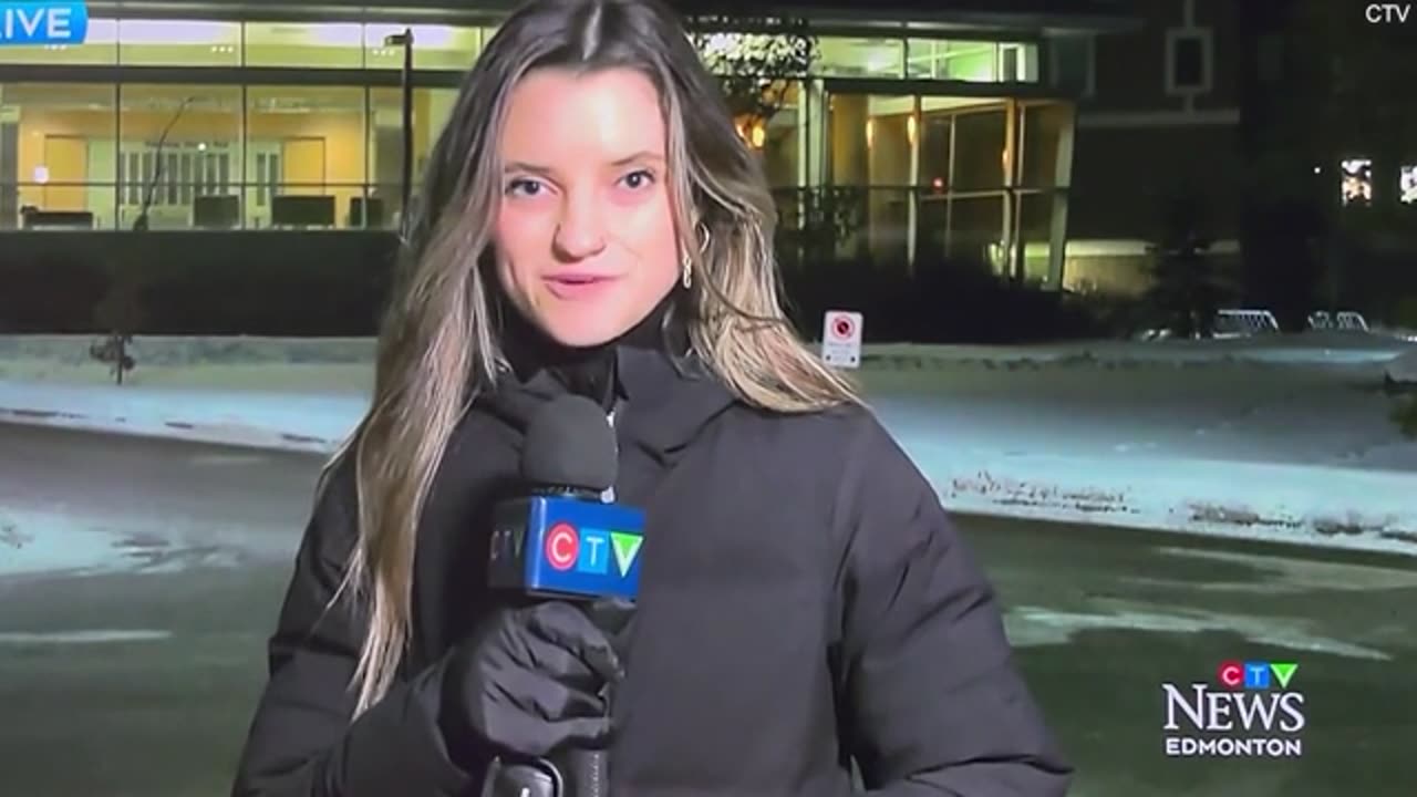 MK Ultra Reporter Freezes Up Nearly Falls Down