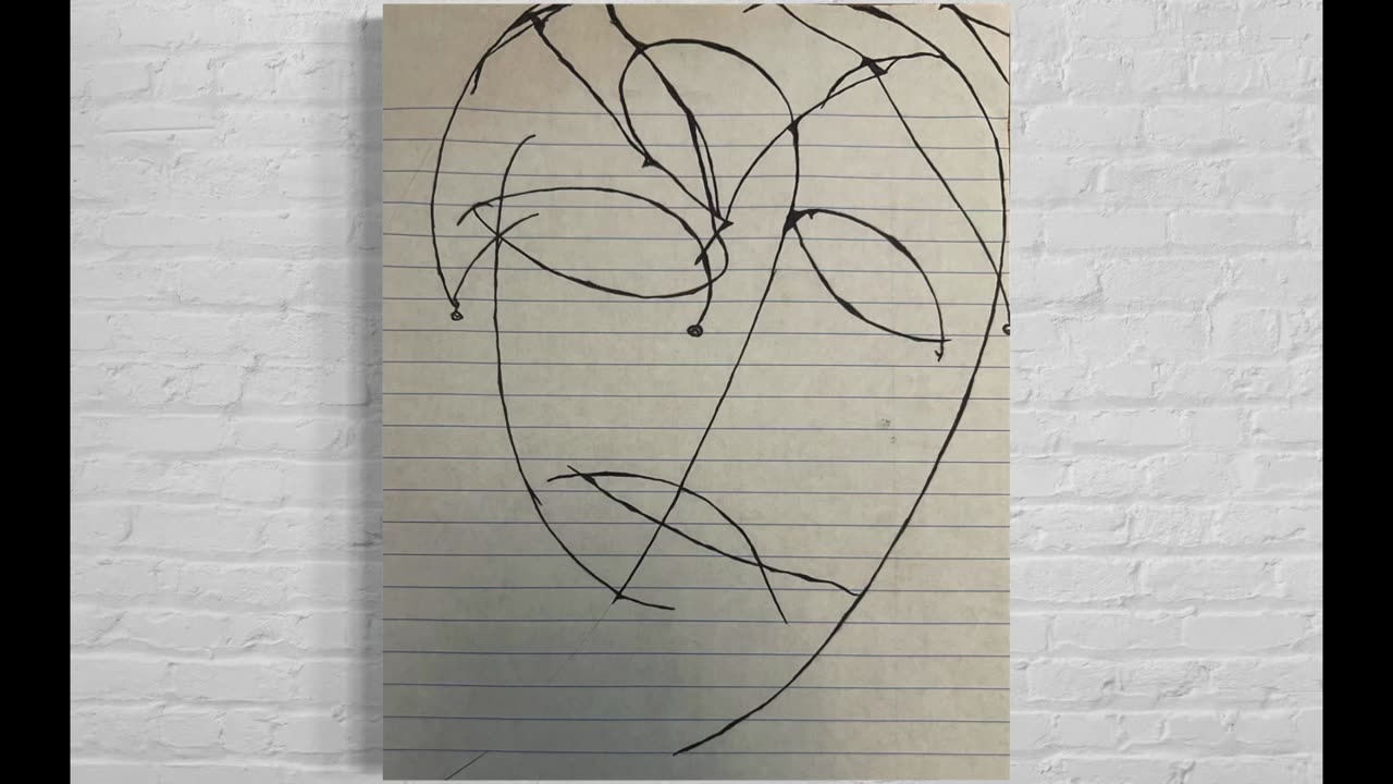 🎠Abstract Jester #6 – A simple Abstract Jester Drawing by Jester Mayhone
