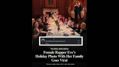 DIVESTMENT DISASTER! Rapper Eve's Christmas Photo Has no Black Family members in it