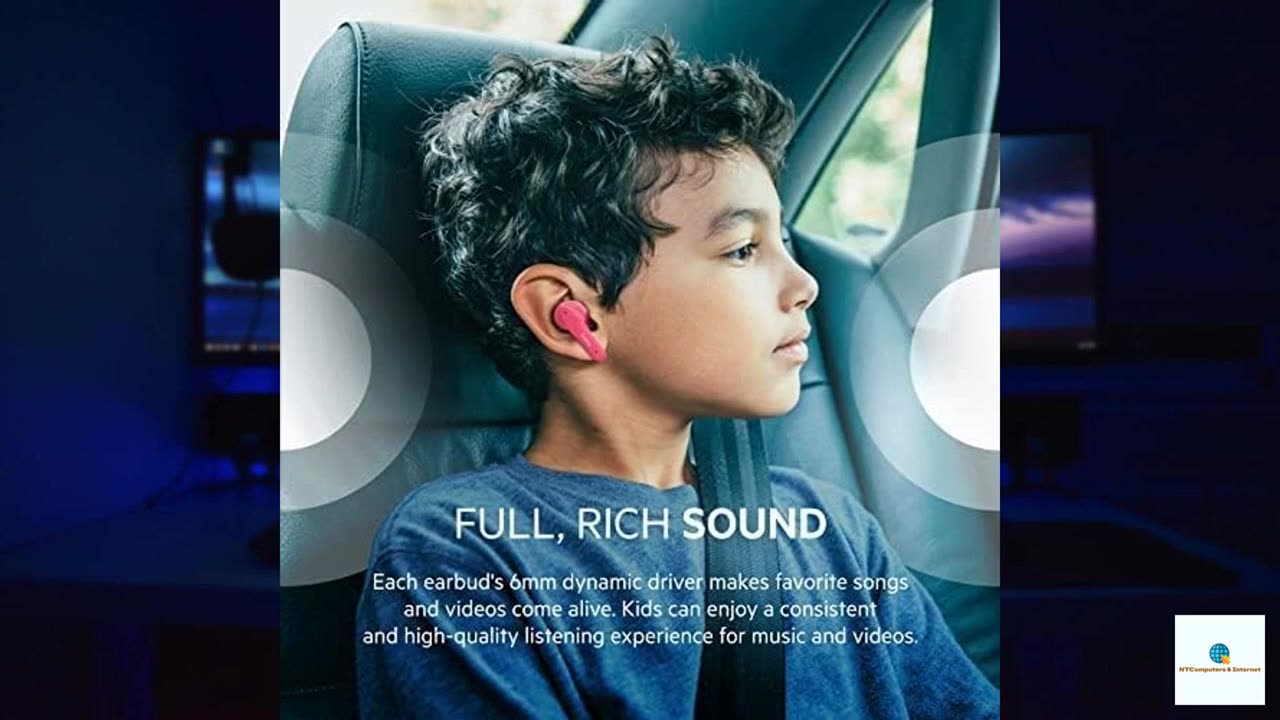 Belkin Soundform Nano Bluetooth Earbuds for Kids