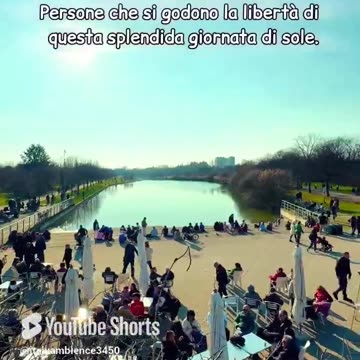 Persone che si godono la libertà di questa splendida giornata di sole.